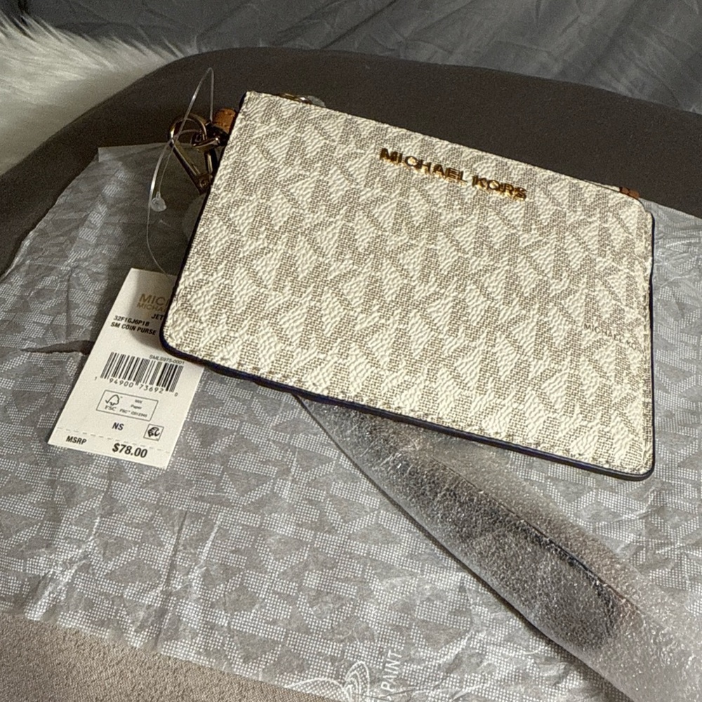 Michael Kors Gold and Brown Wallet